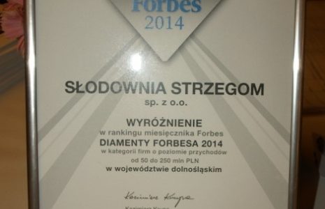 Słodownia Strzegom w gronie Diamentów Forbesa 2014