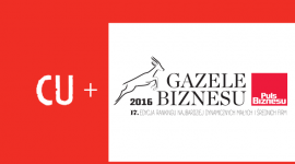 Communication Unlimited kolejny raz udowadnia swoją siłę! BIZNES, Firma - Agencja Communication Unlimited została doceniona przez redakcję Pulsu Biznesu - otrzymała tytuł „Gazeli Biznesu 2016”. Tym samym znalazła się w gronie najdynamiczniej rozwijających się firm w całej Polsce.