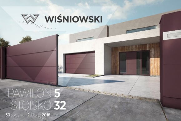 WIŚNIOWSKI w nowej odsłonie i z innowacyjnym podejściem do projektowania BIZNES, Firma - Firma WIŚNIOWSKI – czołowy, polski producent bram, drzwi i ogrodzeń, już 30 stycznia w Poznaniu zagości na Międzynarodowych Targach Budownictwa i Architektury BUDMA.