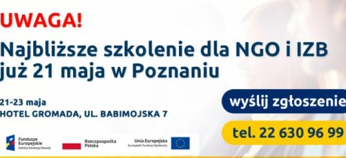 Bezpłatne szkolenie w Poznaniu dla NGO oraz Izb Gospodarczych!
