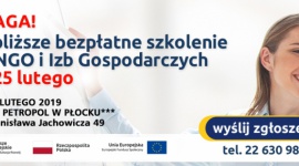 BEZPŁATNE SZKOLENIE DLA NGO!! Wzmocnij z nami pozycję swojej organizacji! BIZNES, Fundusze unijne - Szanowni Państwo, zapraszam na bezpłatne szkolenie dla przedstawicieli organizacji pozarządowych/ TERMIN SZKOLENIA: 25-27 luty 2019 MIEJSCE: Hotel Petropol ul. Stanisława Jachowicza 49, Płock Zgłoś udział →http://www.iped.pl/formularz-zgloszeniowy,12.html