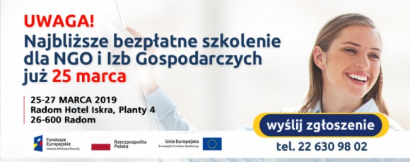 Bezpłatne szkolenie dla NGO w Radomiu